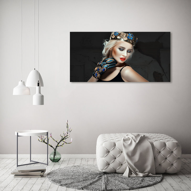 Woman In A Crown - No Frame Print on Canvas