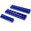 Ensemble organisateur de douilles magnétiques, support de douilles 6 pièces Comprend des plateaux de douilles métriques SAE de 1/4 po, 3/8 po et 1/2 po, peut contenir 141 pièces de douilles de taille standard et profonde (douille non incluse), rouge et bleu