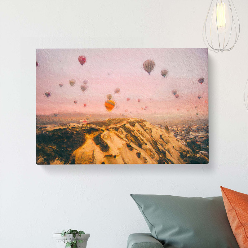 Hot Air Balloon Ride - Wrapped Canvas, 35cm H x 50cm W x 3cm D