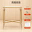 Table de bout rectangulaire dorée avec plateau en miroir, table d'appoint moderne en métal, petite table d'appoint étroite pour le salon, balcon, L 22 po x l 12,4 po x H 24 po