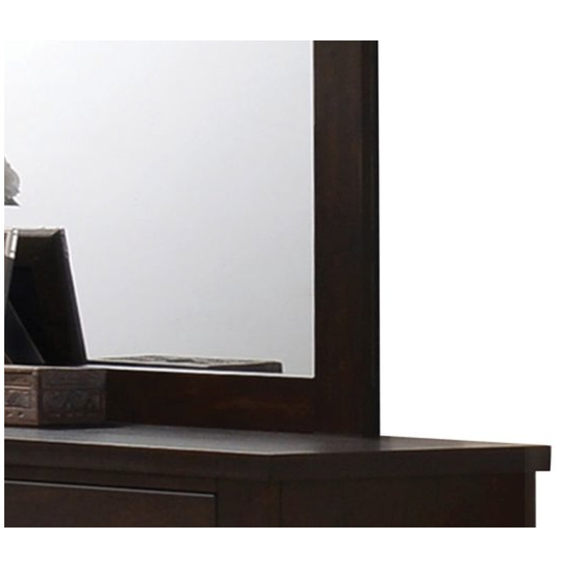 Miroir mural Boston avec cadre en bois