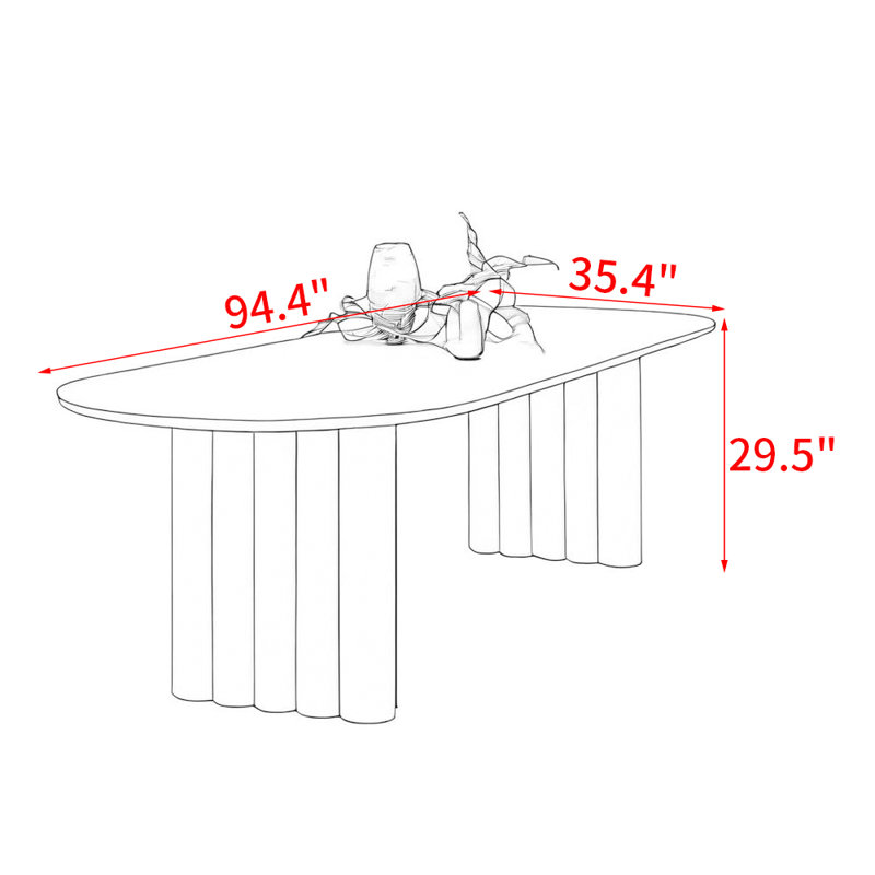 Ronke, 29.5"H x 94.4"L x 35.4"W