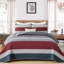 Ensemble de courtepointe à rayures 3 pièces Boho-122938643-122938664