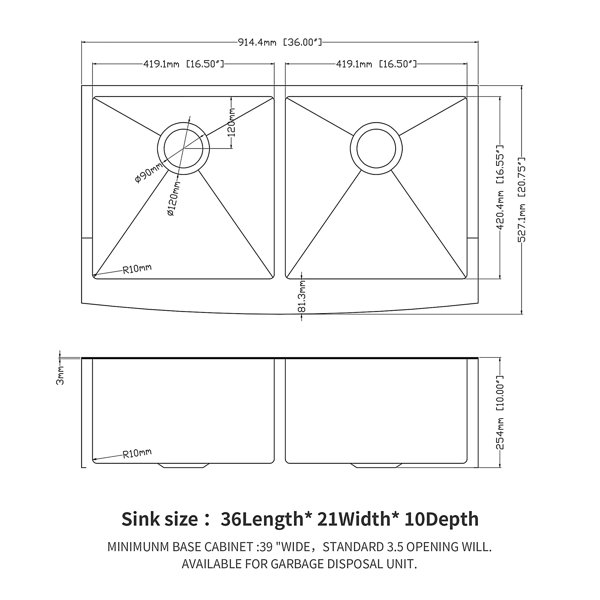 Dimensions du produit