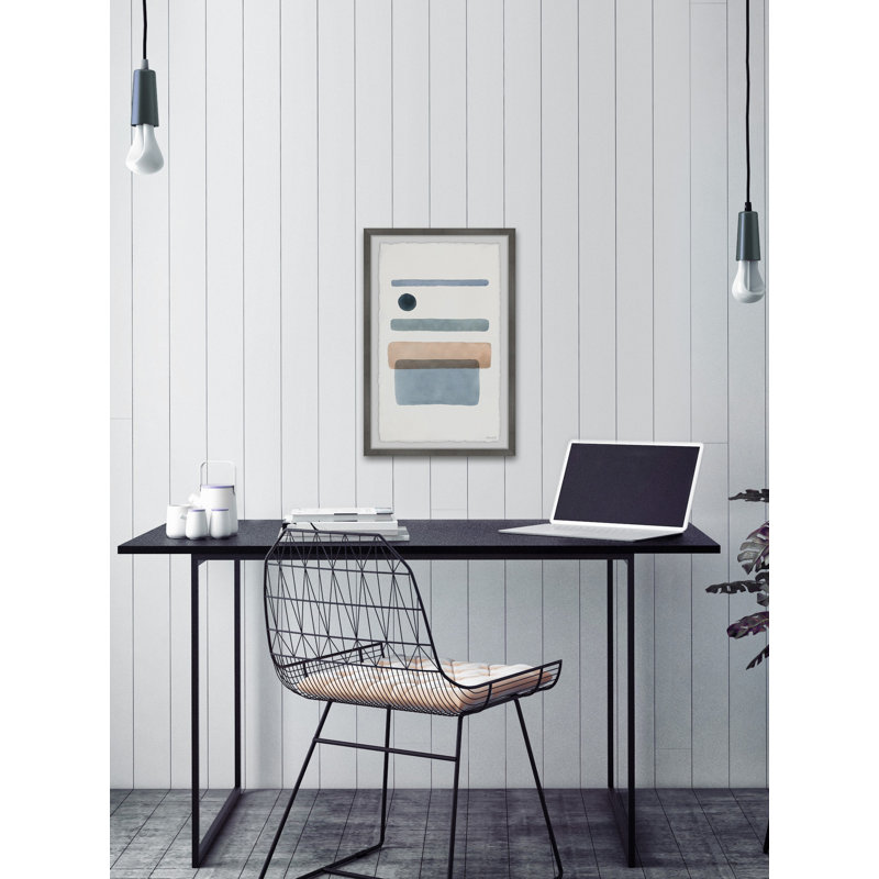 Dot In Between Lines - Single Picture Frame Painting, 30 cm H x 20 cm W x 3.81cm D