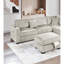 Canapé modulaire réversible en velours côtelé Camel-382908347