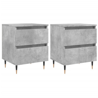 Solley 40cm W Iron Bedside Table