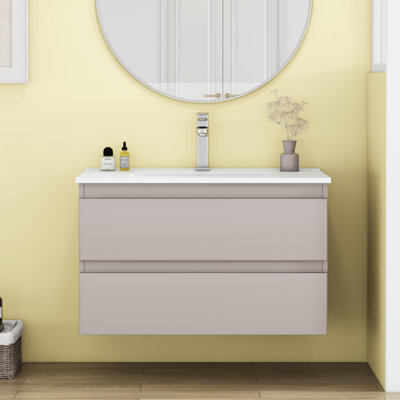 Meuble-lavabo mural 32 po