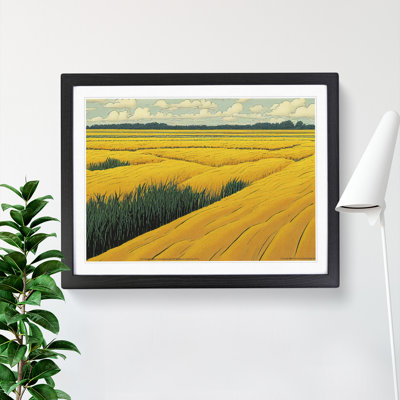 Amazing Wheat Field - Framed Print