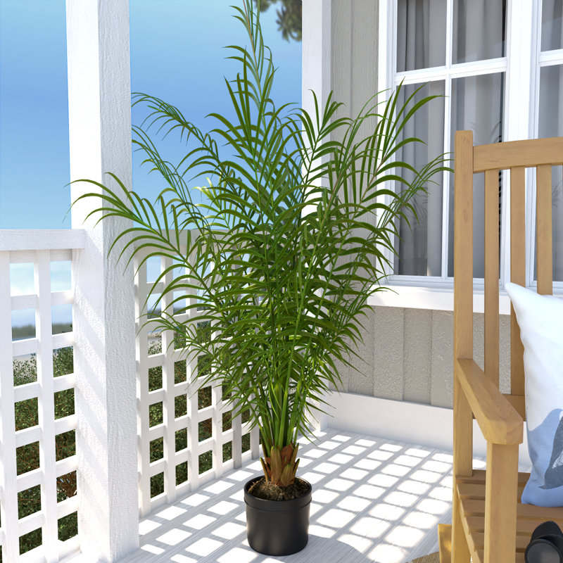 Palmier artificiel en pot, H 48 po x l 33 po x P 33 po