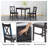 Beuford 2 - Person Solid Wood Top Four Leg Dining Set