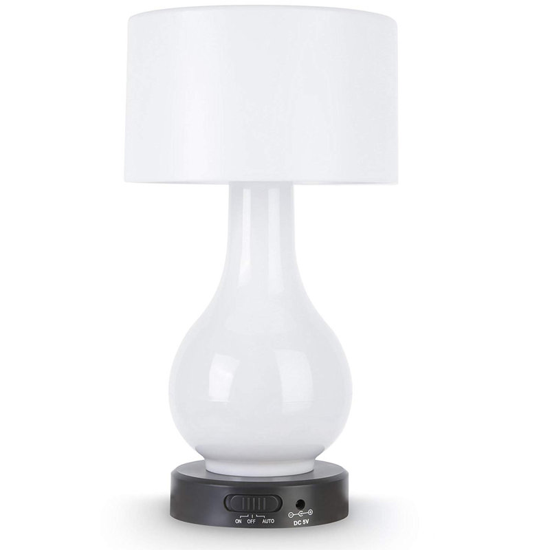 Lampe de table à pile 10 po
