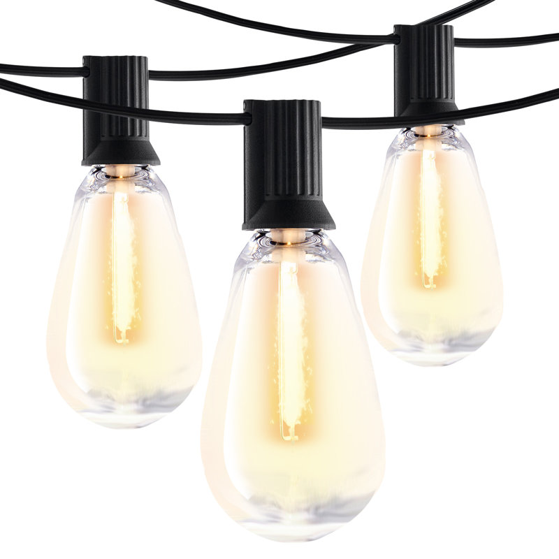 Guirlande de 50 lumières DEL d'extérieur imperméables de 15 pi S14 incandescentes