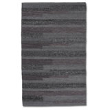 Tapis rayé fabriqué à la main en gris