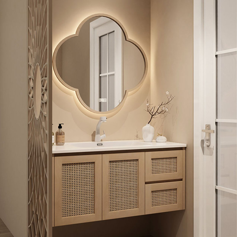 European style retro simple bathroom cabinet
