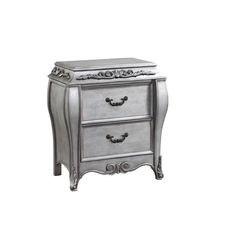 ACME Table de chevet Leonora, platine rétro pour chambre à coucher, dortoir et salon