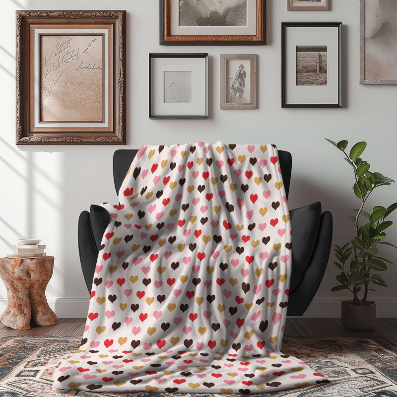 Scarlet Love - 1 pièce Sherpa Premium, Lit simple