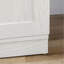 Armoire de cuisine blanc cassé H 63 po Cabinets avec 14 tablettes réglables à 14 niveaux, 2 portes | Moderne | Panneau de particules