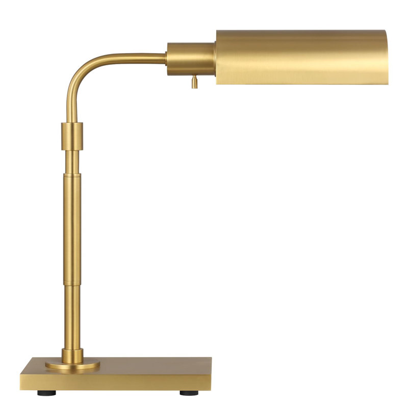 Tarpley Metal Desk Lamp, Burnished Brass