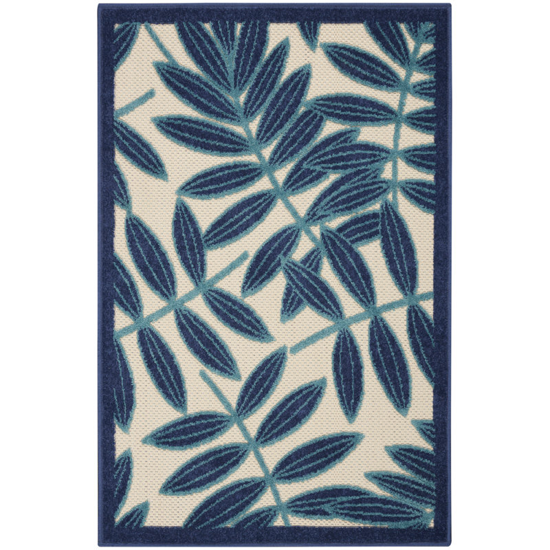 Adiya Floral Indoor Rug, Rectangle 2'8" x 4'