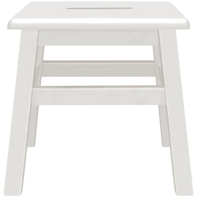Blount 12.25'' Tall 1 - Step Solid Wood Step Stool