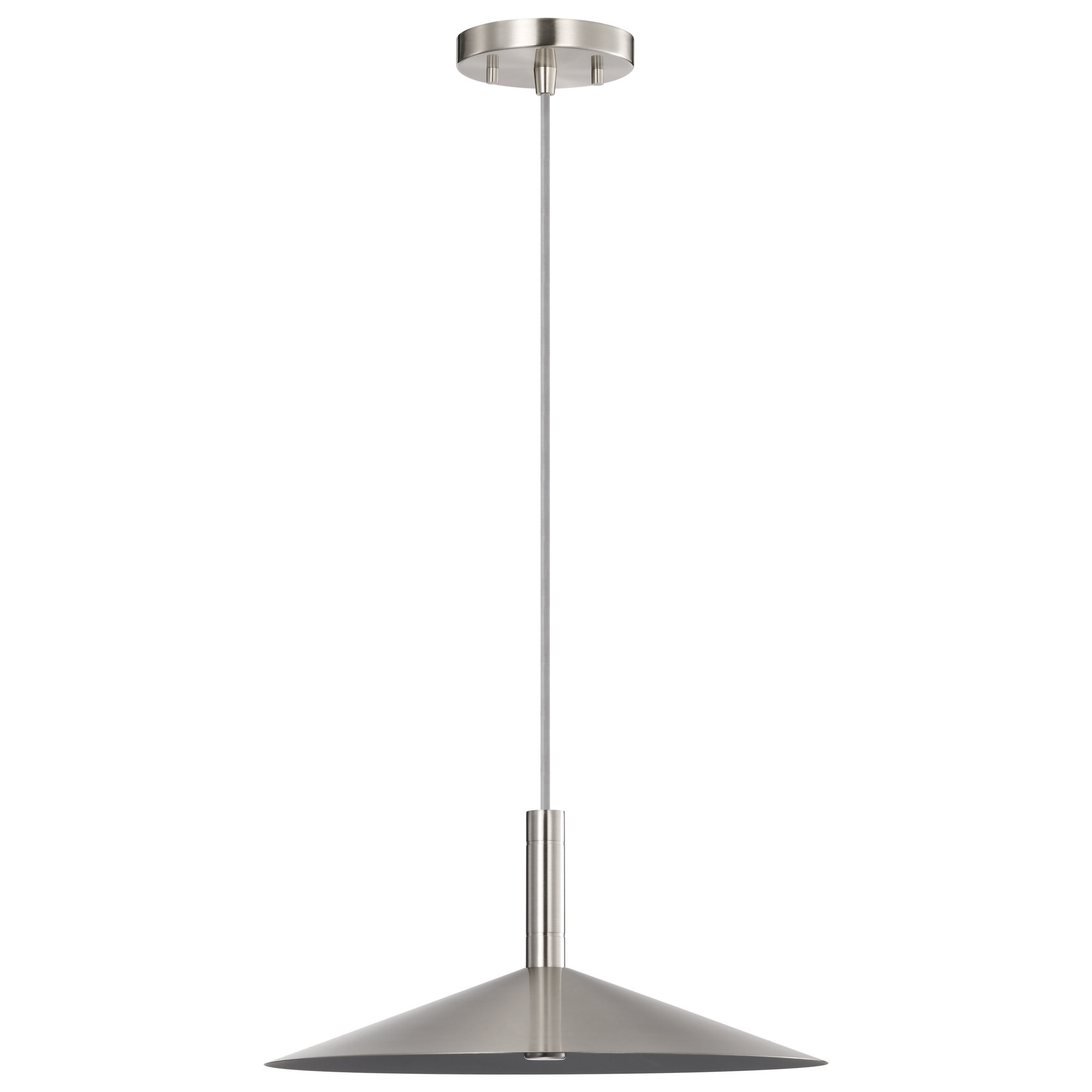 Vicente - LED Pendant - 3K/4K/5K CCT Selectable, Brushed Nickel, 151.13" H x 14" W x 14" D