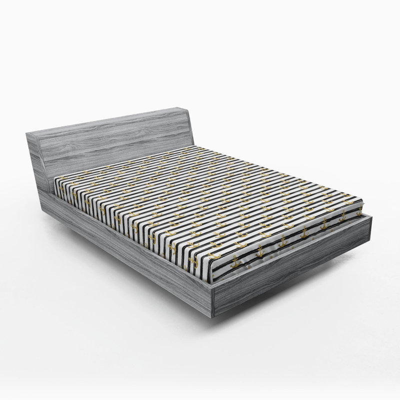 Microfiber Striped Fitted Sheet, Full Fitted Sheet