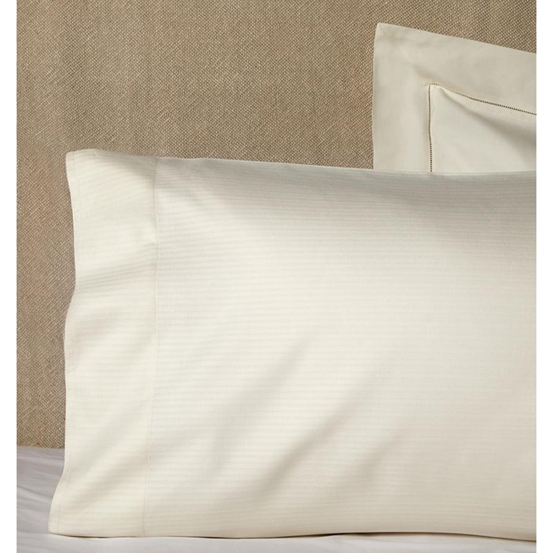 Tesoro Percale Pillow Case, King, Ivory