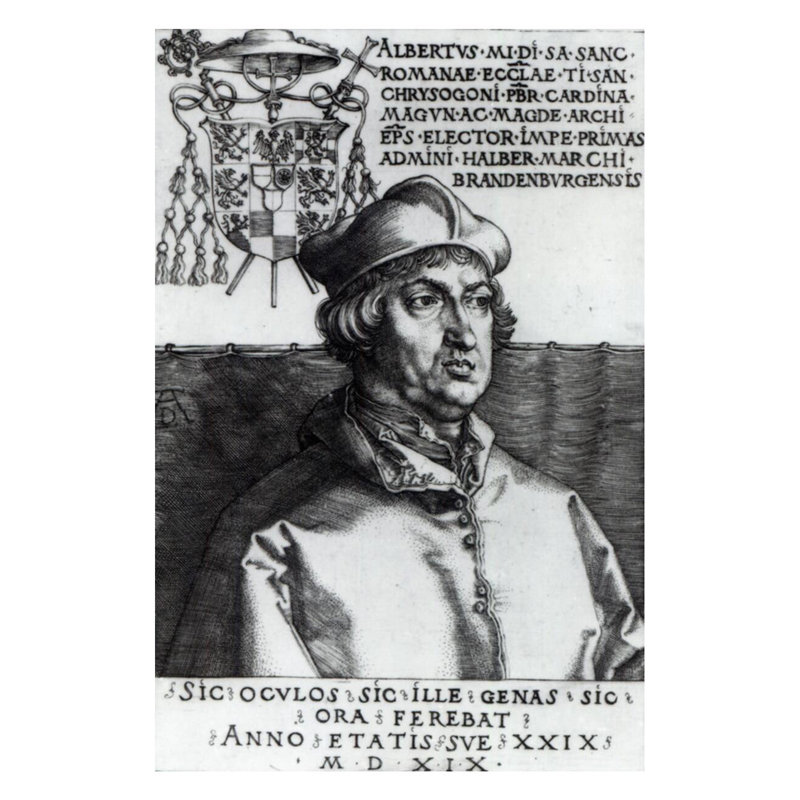 «Albrecht of Brandenburg» par Albrecht Dürer - Estampe numérique, H 28 po x l 22 po