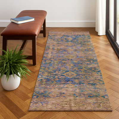 Premium Machine Washable Otte AMF1773 Border Rug
