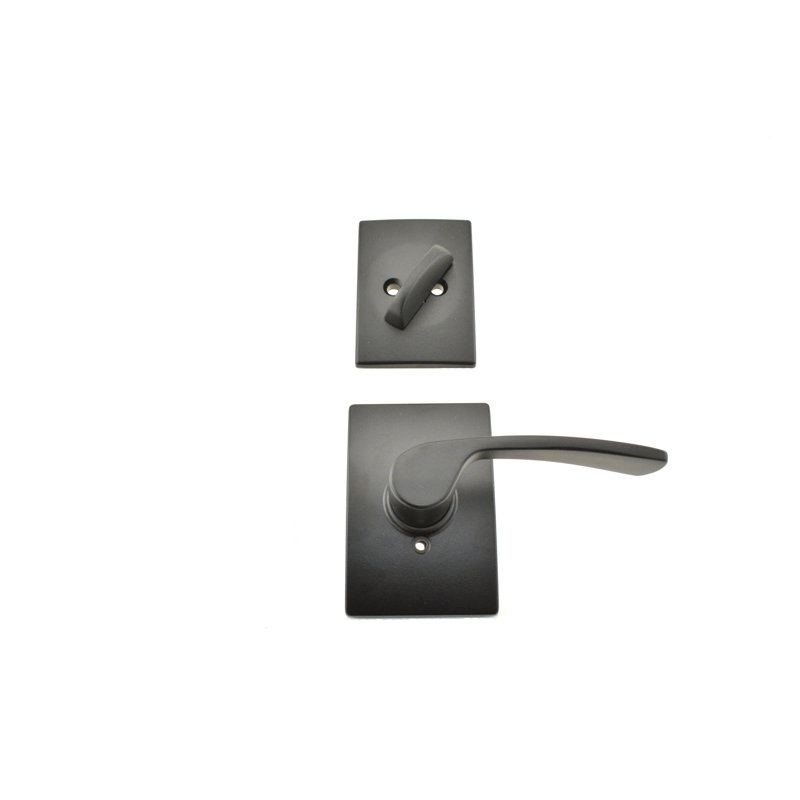 Merano Interior Lever Set (Exterior Portion Sold Separately), Left, Satin Nickel