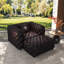 Canapé modulaire rembourré avec repose-pieds 48,4 po