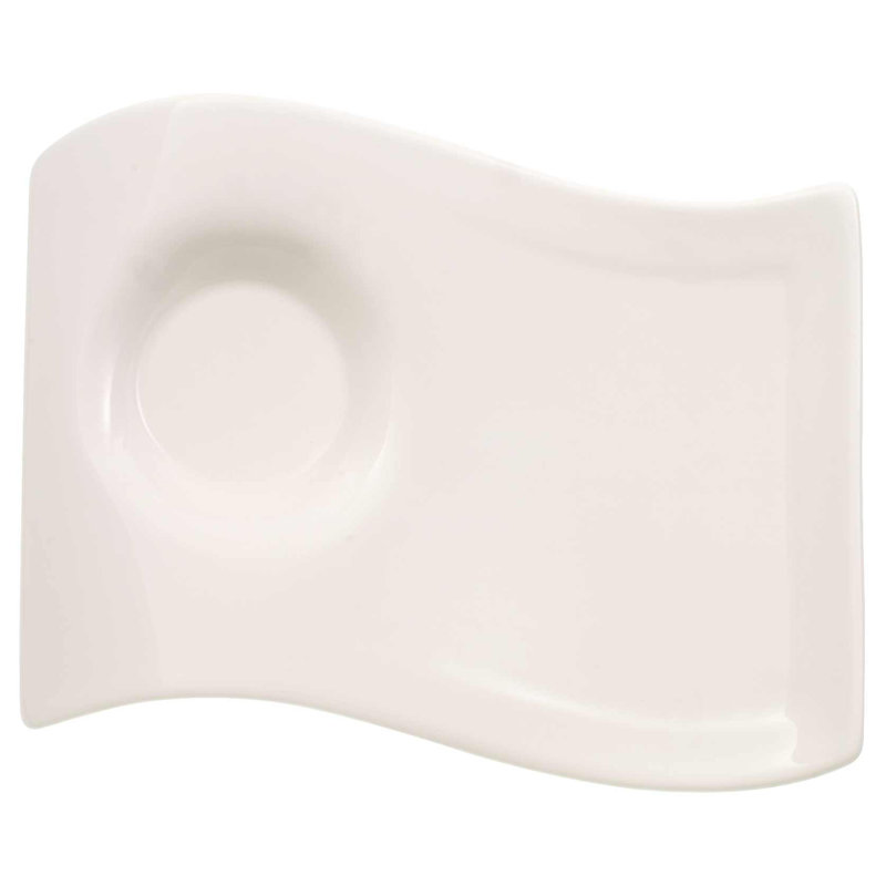 New Wave Caffe  Mug with Plate & Spoon, 2.75