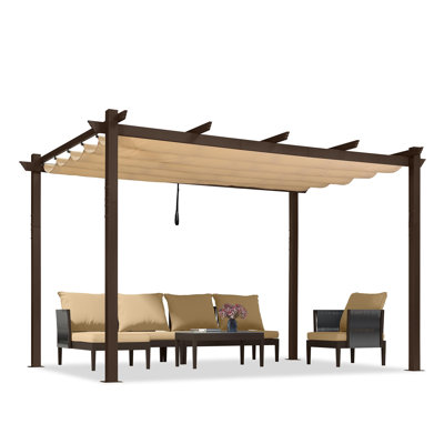 Purple Leaf Aluminium Pergola With Canopy