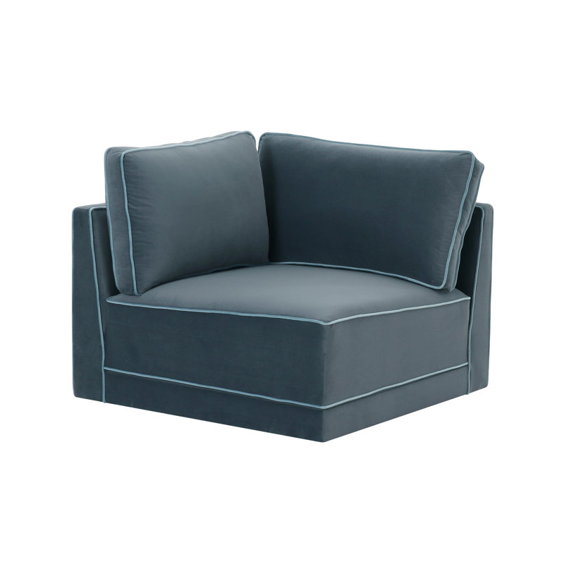 Clairah Misty Blue Corner Chair