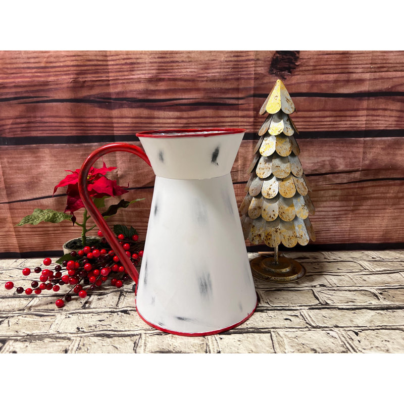 Wintry Snowman Pitcher