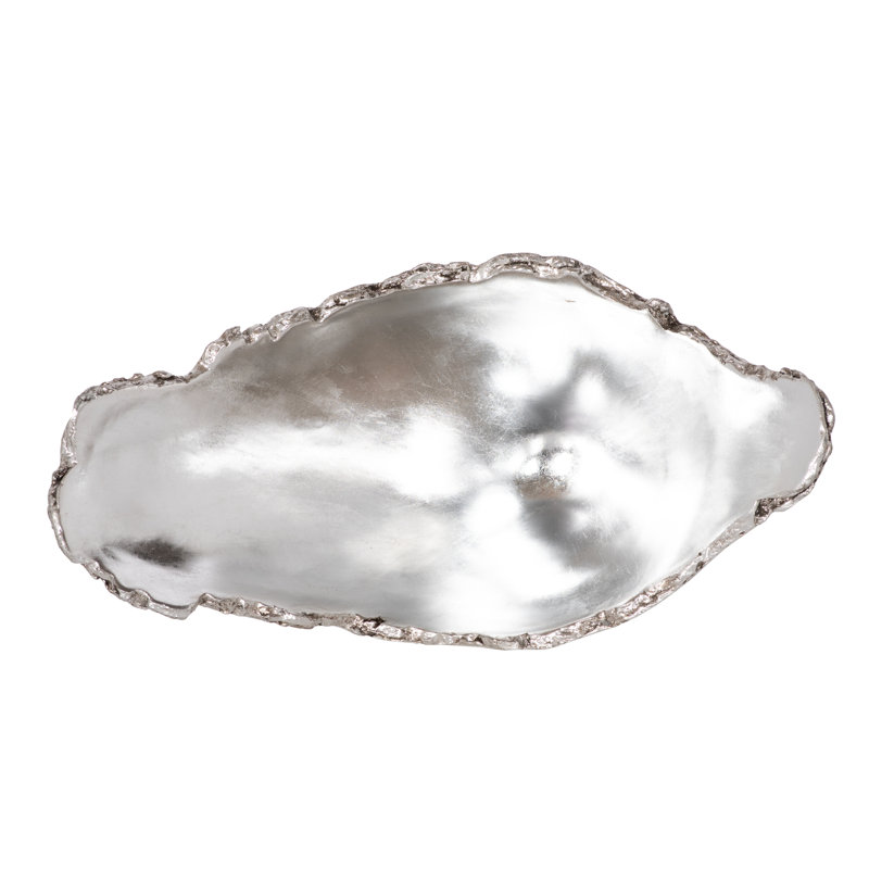 Cast Naturals 14" Resin Table Vase, Silver