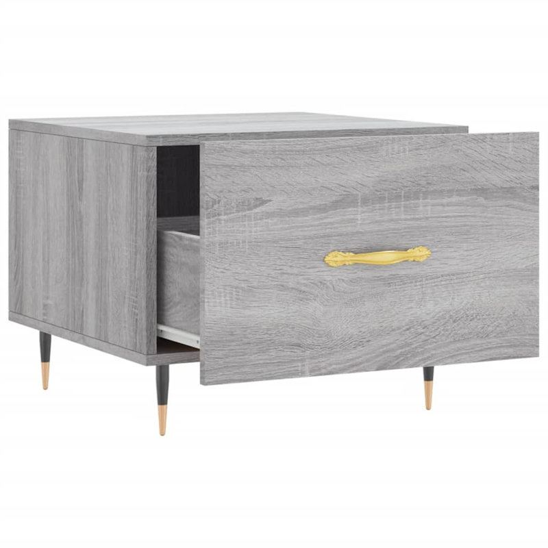 Farsund Four Leg Coffee Table with Storage, Grey Sonoma