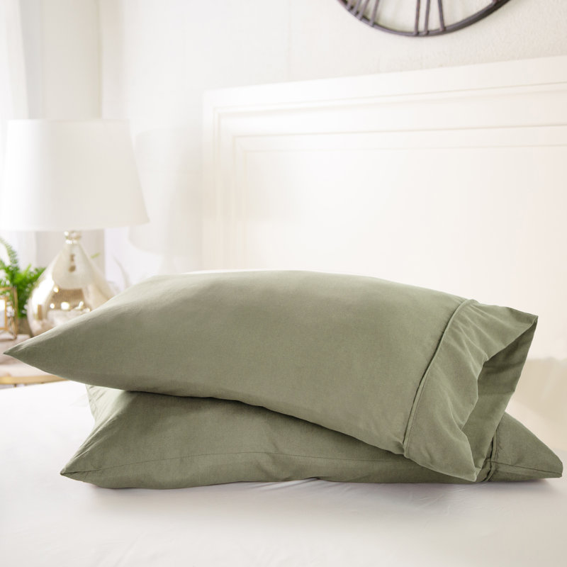 Ensemble de 2 taies d'oreiller en microfibre ultra douce, Taie d’oreiller standard, ISE