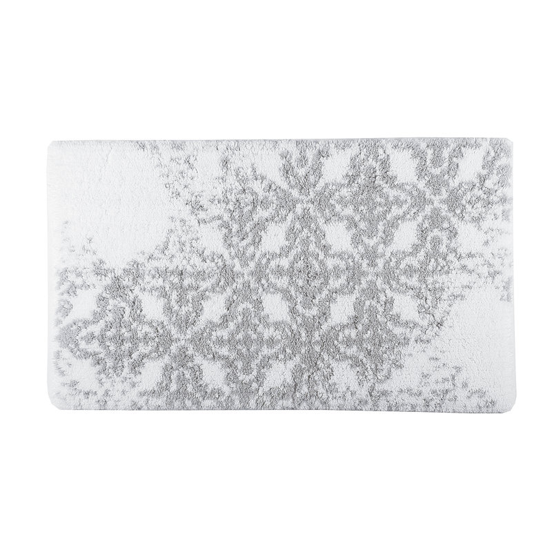 Vintage Geometric Bath Rug, 28" W x 47" L