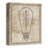 " Edison Bulb On Distressed Background "