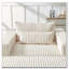 Fauteuil-lit en velours côtelé avec repose-pieds, aucun assemblage requis-1491538294