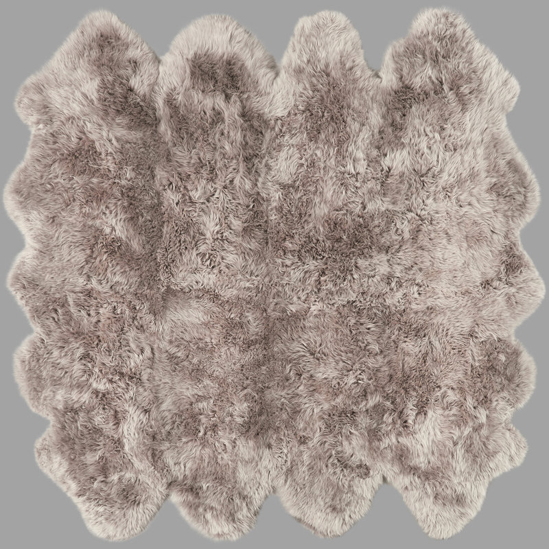 Sheepskin 150cm X 185cm Area Rug, Novelty 190cm x 190cm