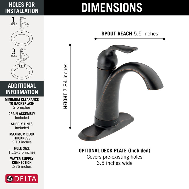 Lahara Touch2O® Bathroom Faucet with Touchless Technology, Venetian Bronze