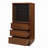 Walnut Wine Cabinet With 3 Drawer