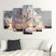 Buddha Zen - 5 Piece No Frame Print on Canvas