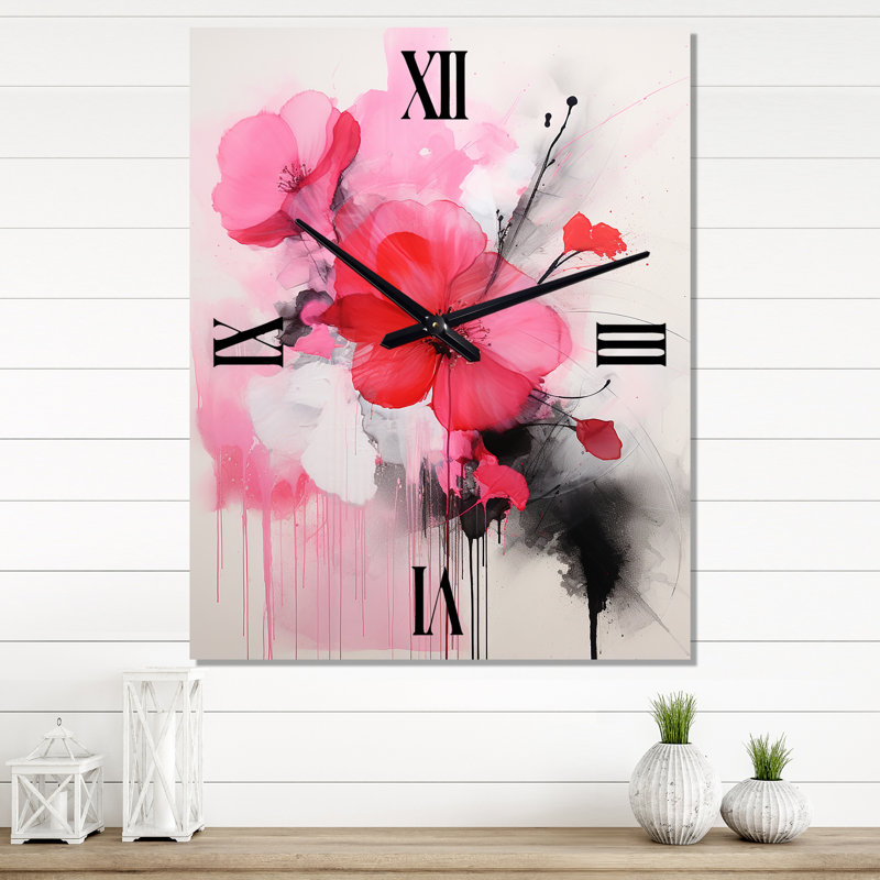 Horloge murale Guistino - Fuschia, Petit