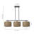 3 - Light Hand-Woven Kitchen Island Pendant