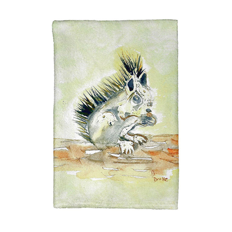 Serviette de thé baby écureuil