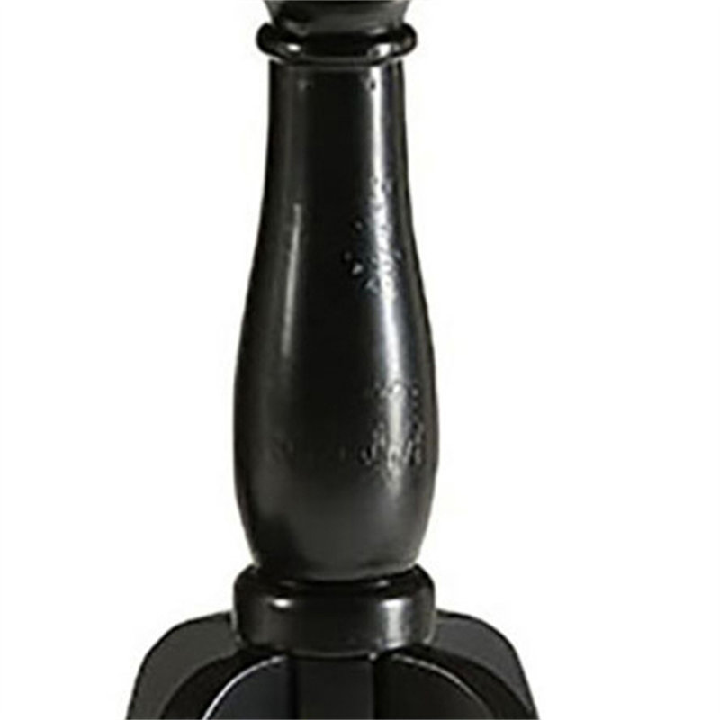 Table d'appoint noire avec piédestal tourné, Noir